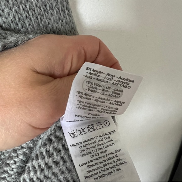 Cheap Monday Oregon Sweater Dress Size S - Picture 4 of 5